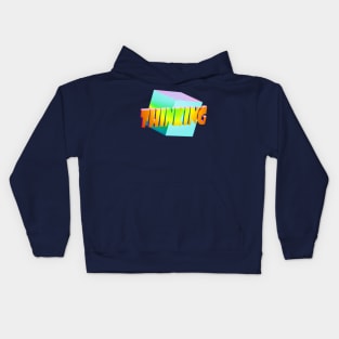 Thinking Outside the Box Pun Colorful 2 Kids Hoodie